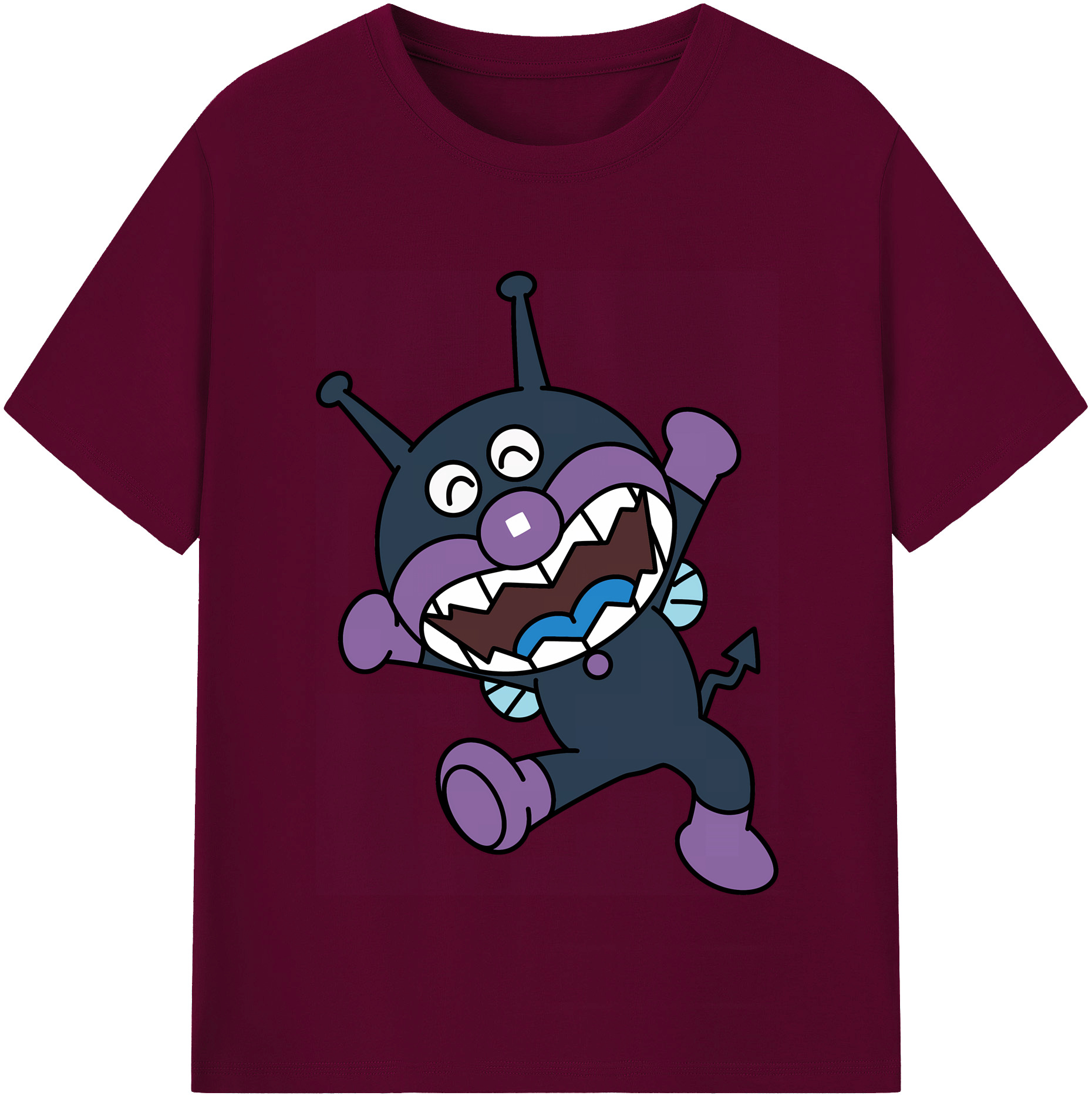 （画像用） アンパンマン Anpanman レディースカジュアルプリントTシャツ（綿100％）